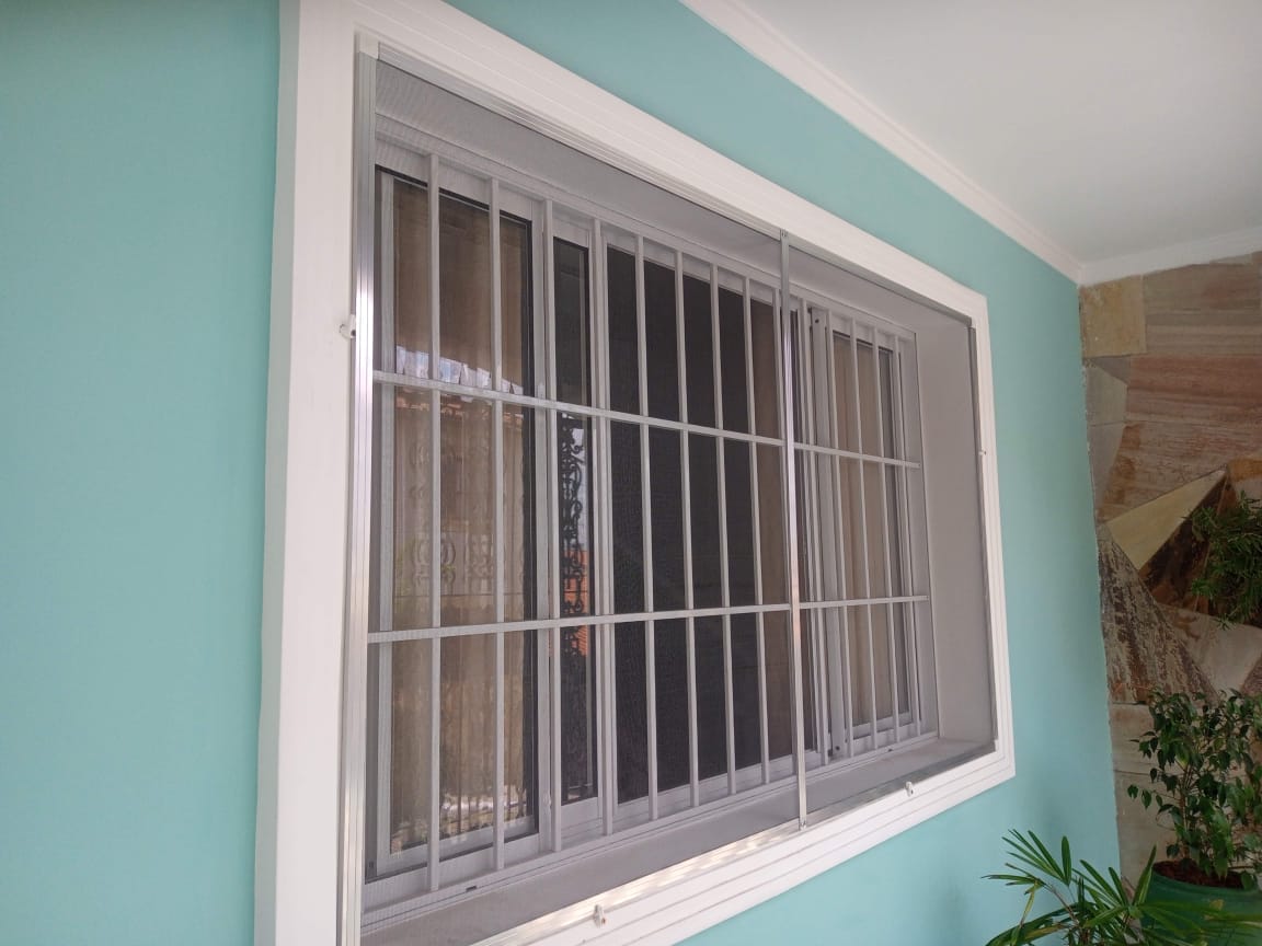 Exemplo de rede de proteção em sacada