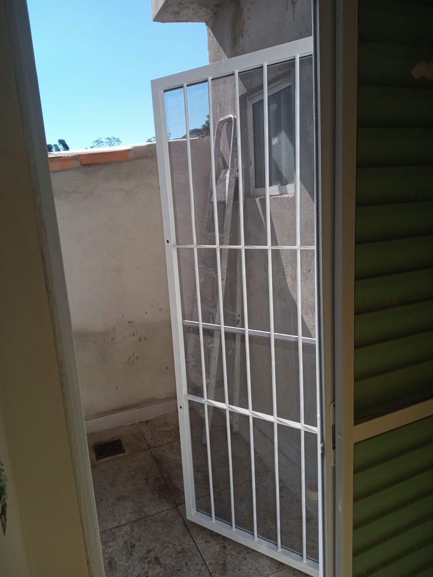 Exemplo de rede de proteção em sacada