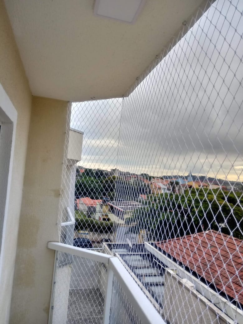 Exemplo de rede de proteção em sacada